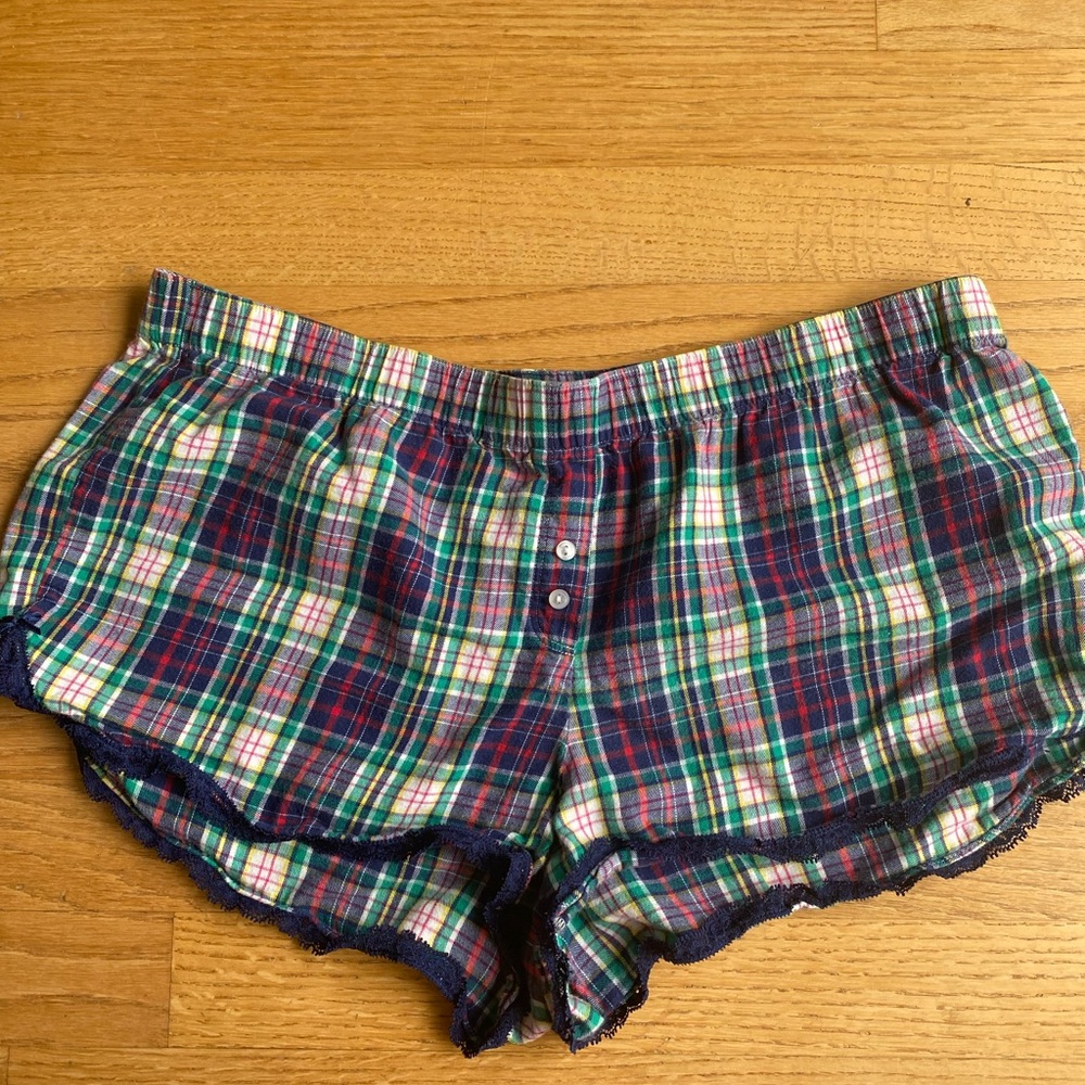 Victoria’s Secret plaid pajama shorts